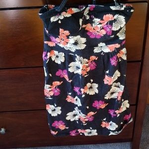 American Eagle black floral dress